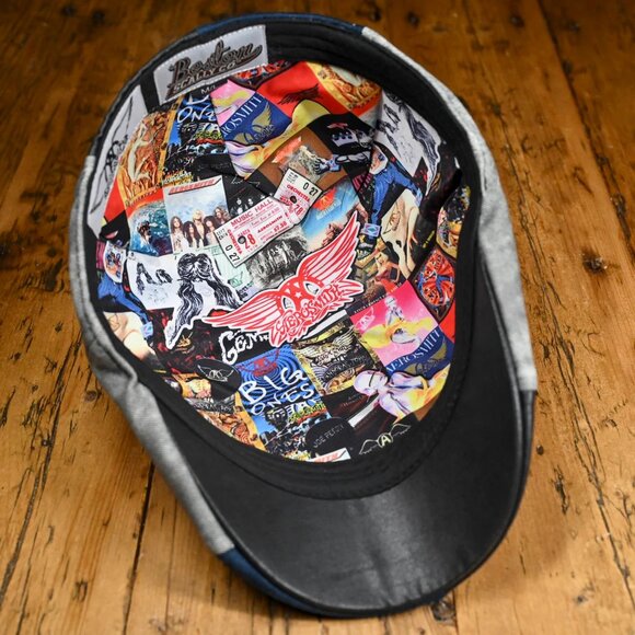 Boston Scally AEROSMITH Collab PATCHWORK Cap - M/L- With Dust Bag And 4 Pin Set - Picture 6 of 11